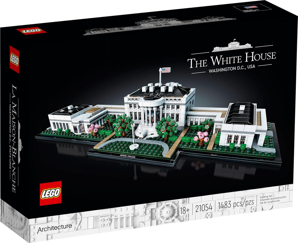 LEGO Architecture Collection: The White House 21054 - Model Building Kit, Creative Set for Adults and Teens, Energizing DIY Project, Iconic Presidential Office, Great Collectible Gift for Father's Day