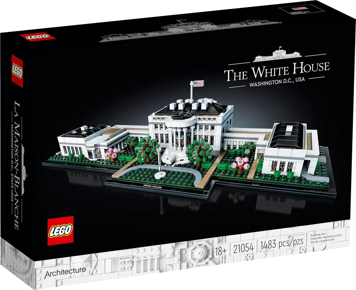LEGO Architecture Collection: The White House 21054 - Model Building Kit, Creative Set for Adults and Teens, Energizing DIY Project, Iconic Presidential Office, Great Collectible Gift for Father's Day