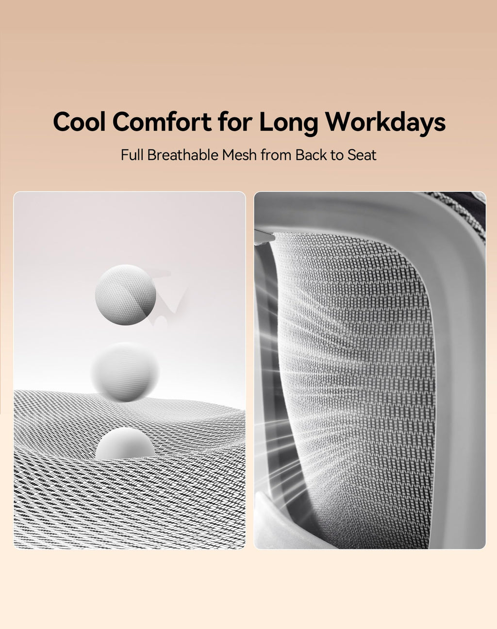SIHOO M18 Ergonomic Office Chair, Mesh Back Desk Chair with Headrest