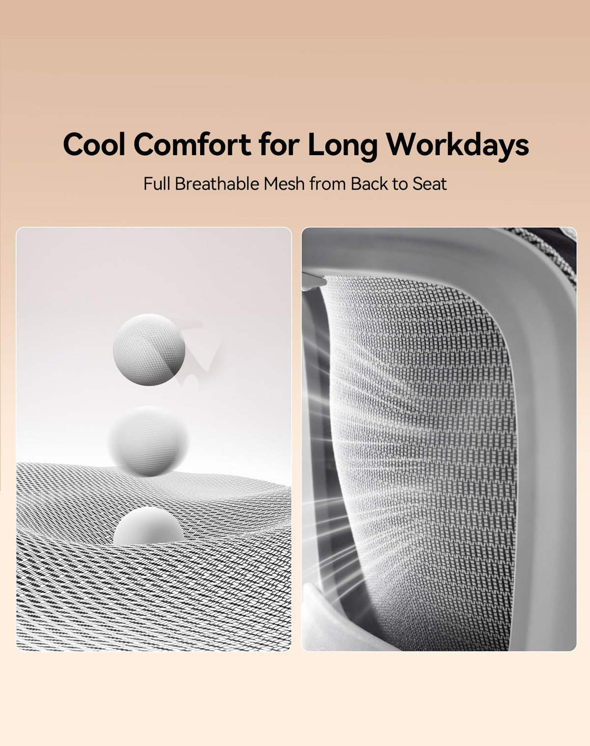 SIHOO M18 Ergonomic Office Chair, Mesh Back Desk Chair with Headrest