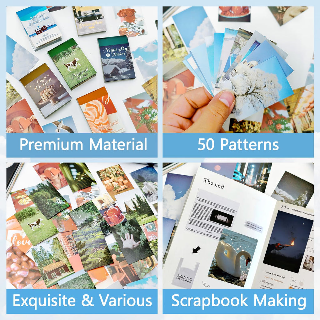 PRSTINCOL 2346PCS Quote Stickers,48 Sheets Scrapbook Supplies Kit Word Stickers for Journaling, Card Making, Vision Board Supplies for Adults Crafting