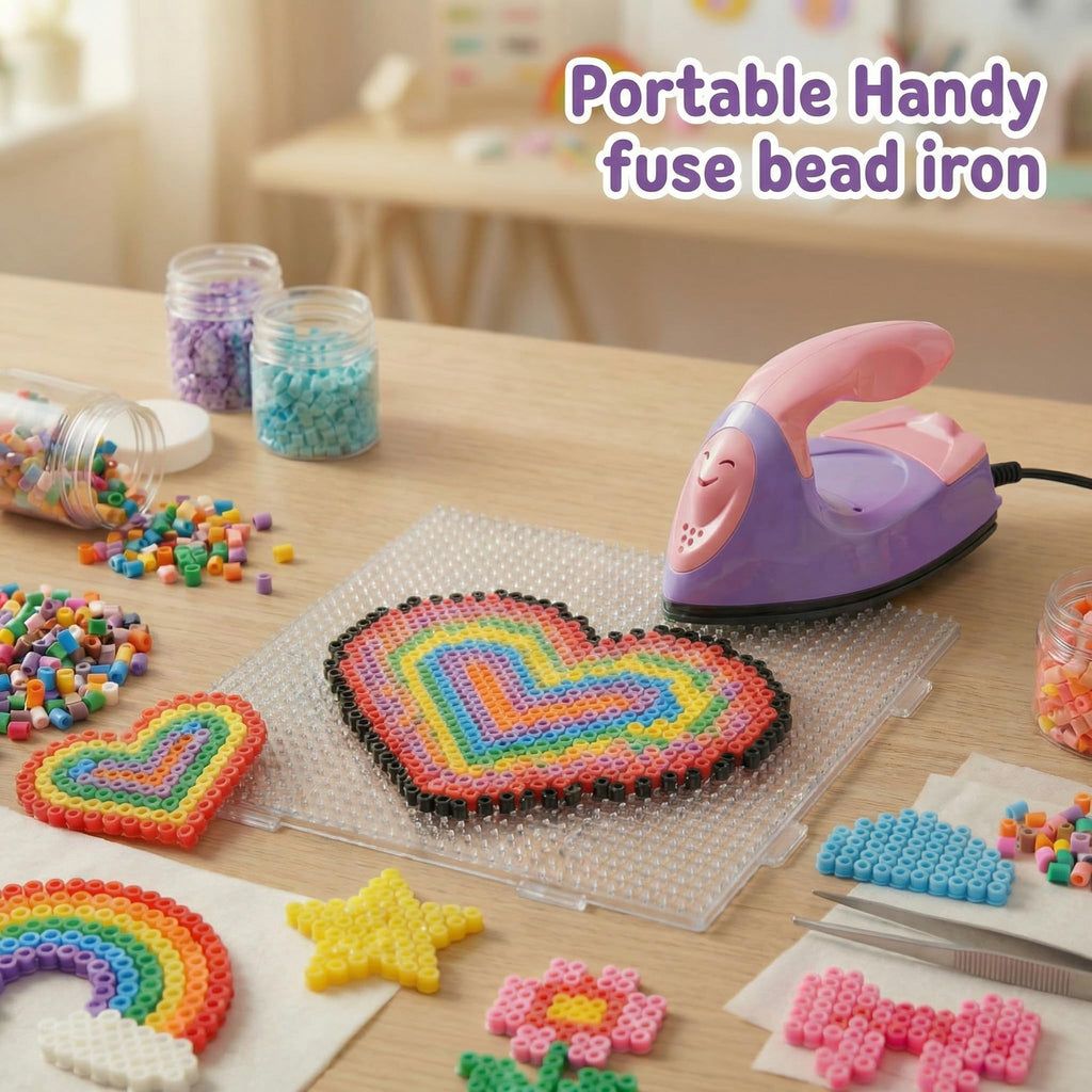 Honoson Mini Iron for Craft Small Iron on Patch Fuse Bead, Mint Green