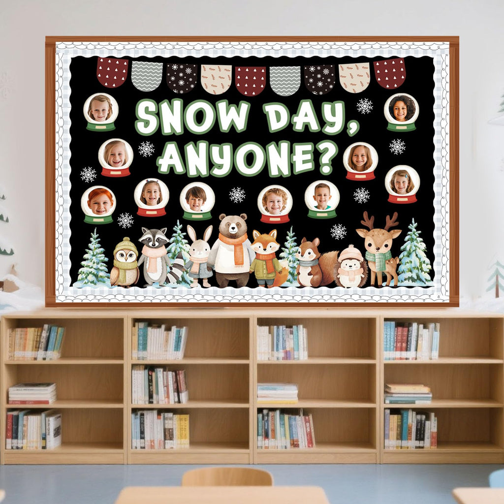 Funrous 71 Pcs Winter Bulletin Board Set Holidays Around The World