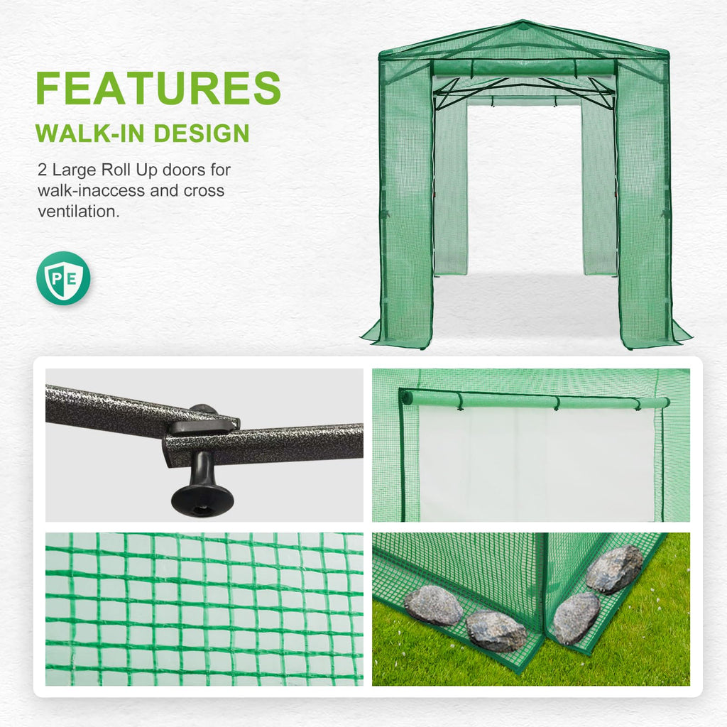 EAGLE PEAK Pop-Up Walk-In Greenhouse (Multiple Sizes)