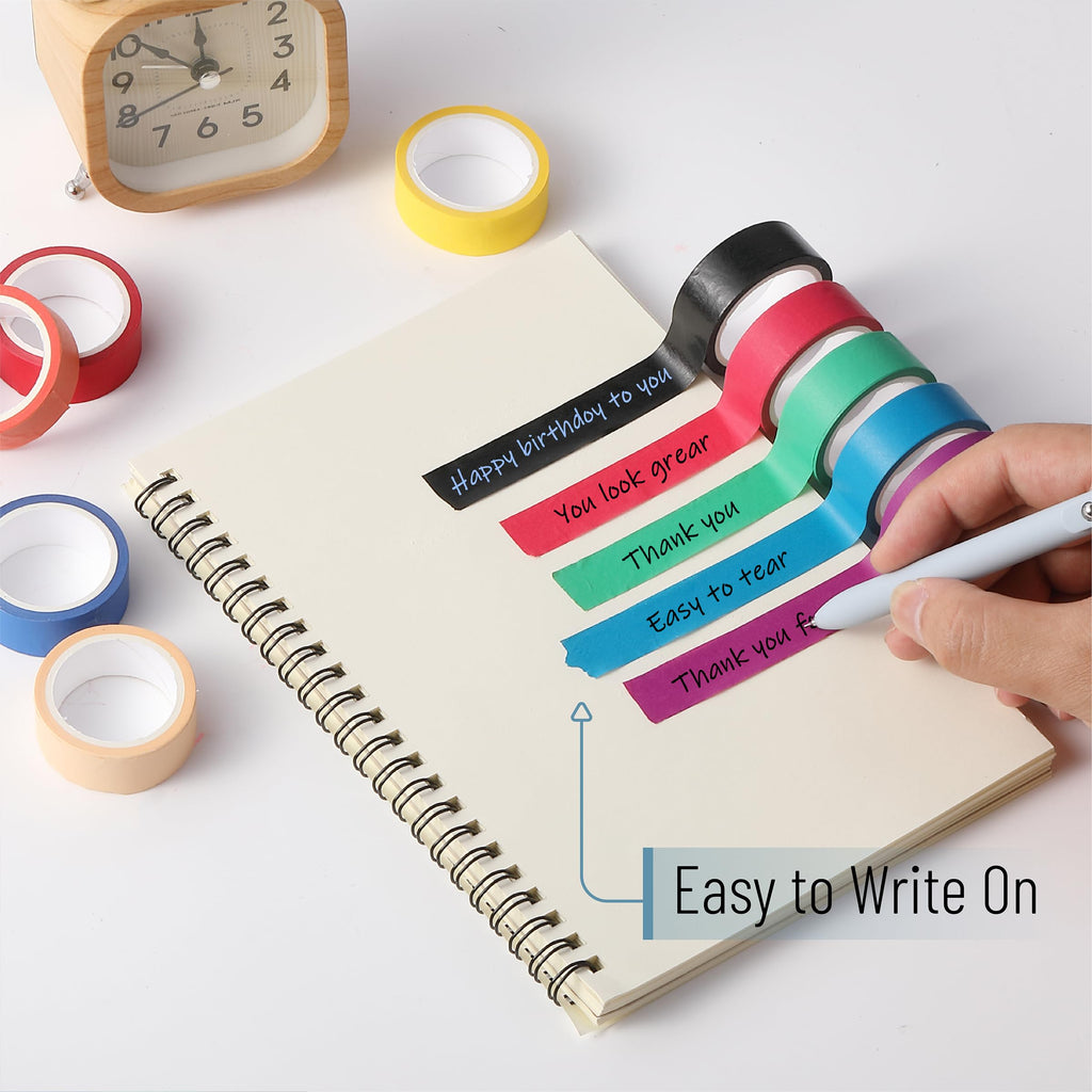 Mr. Pen- Washi Tape Set, 10 Rolls, 5.5 Yards/Roll