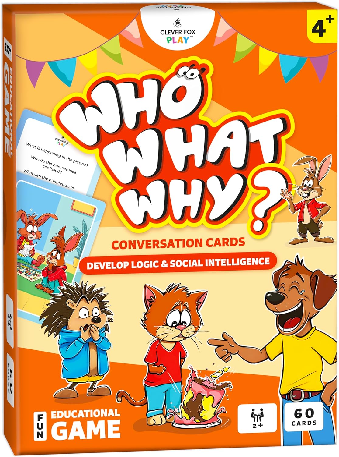 Who What Why: Logic & Social Intelligence Conversation Cards (Ages 4+)