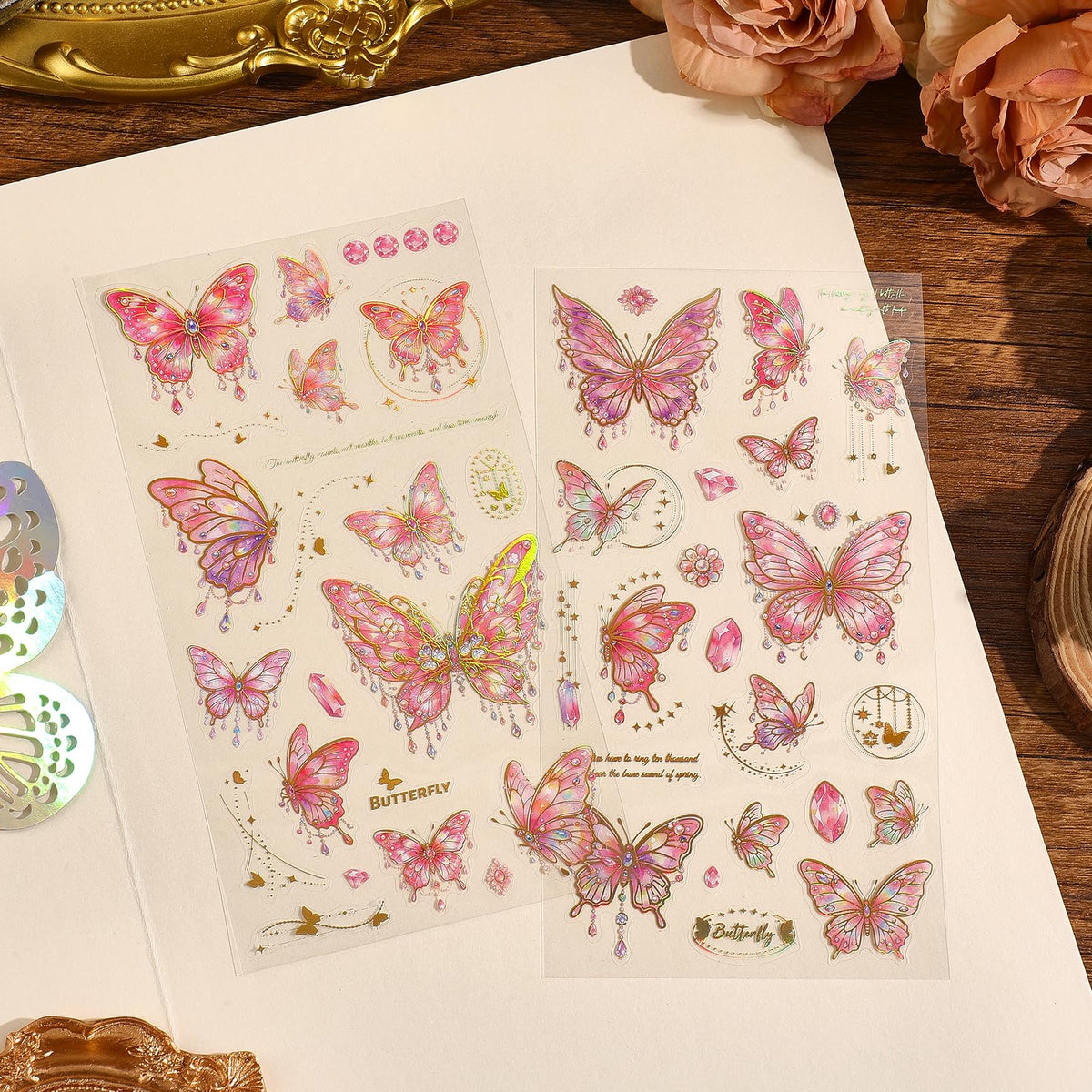 750 Pcs Stickers for Scrapbooking,Christmas Self-Adhesive Scrapbook Sticker