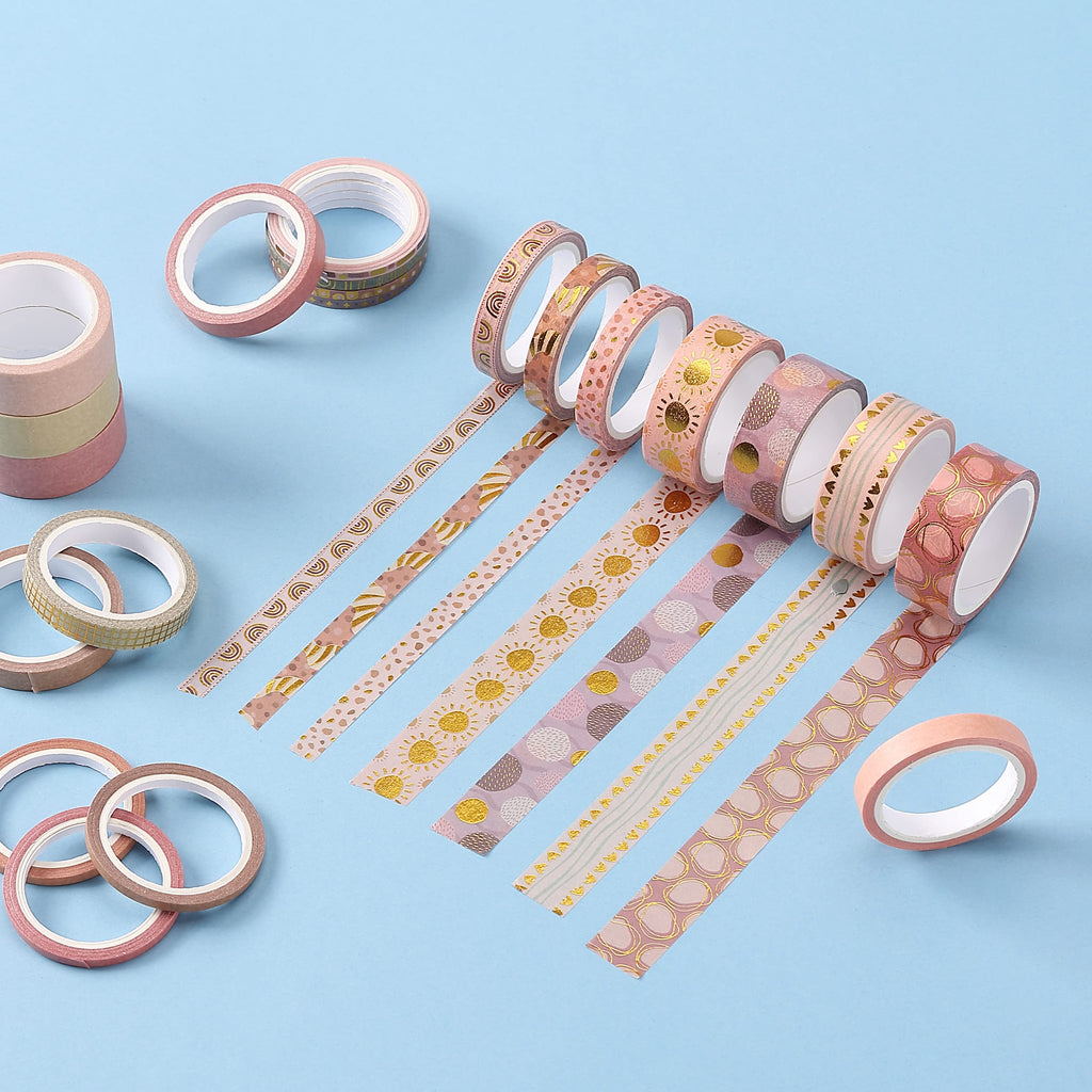 Mr. Pen- Washi Tape Set, 21 Rolls, Assorted Sizes, Floral