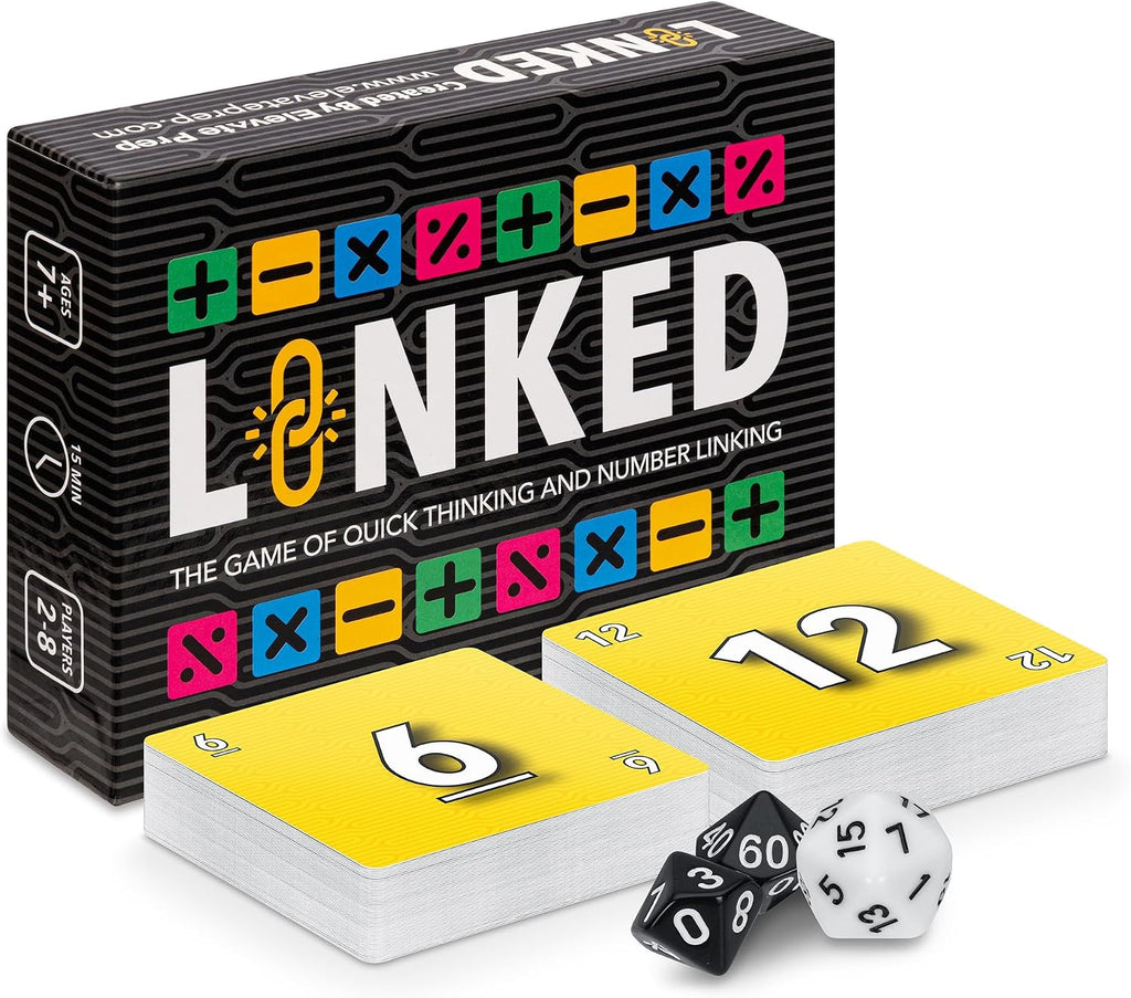 Elevate Prep: Linked — Number Linking Math Card Game (Ages 7+)