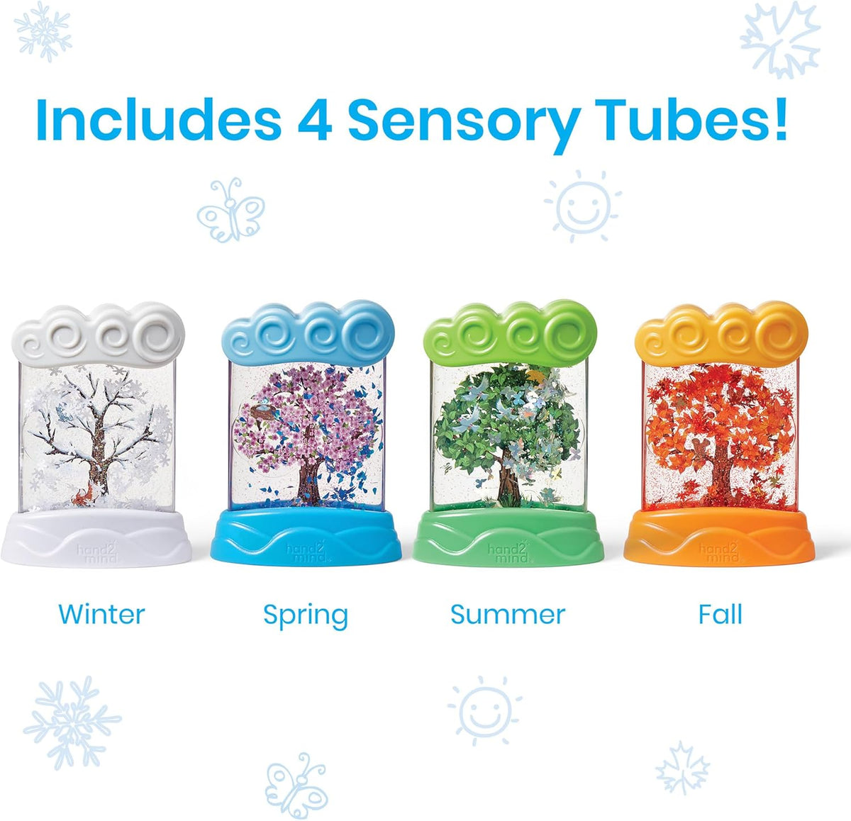 hand2mind Changing Seasons Sensory Tubes, Science Toys, Ages 3+