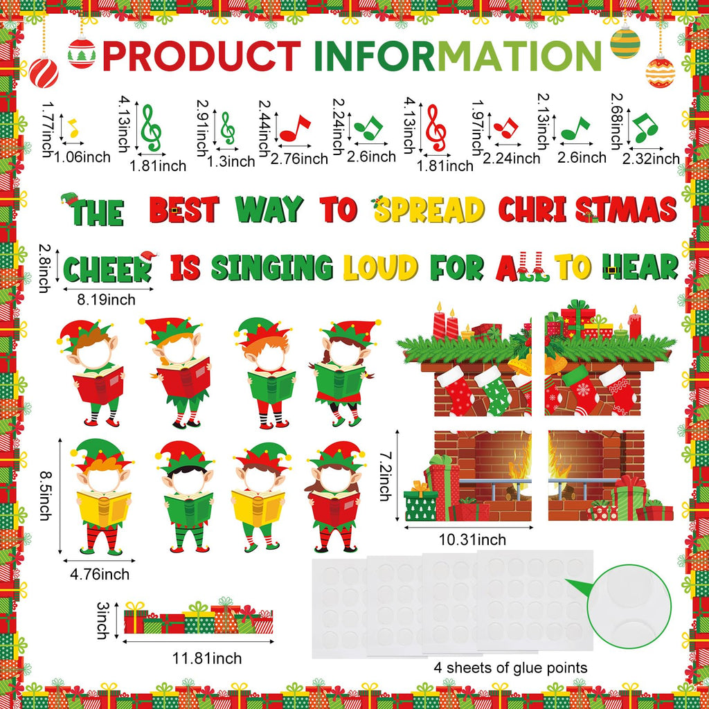 Funrous 71 Pcs Winter Bulletin Board Set Holidays Around The World