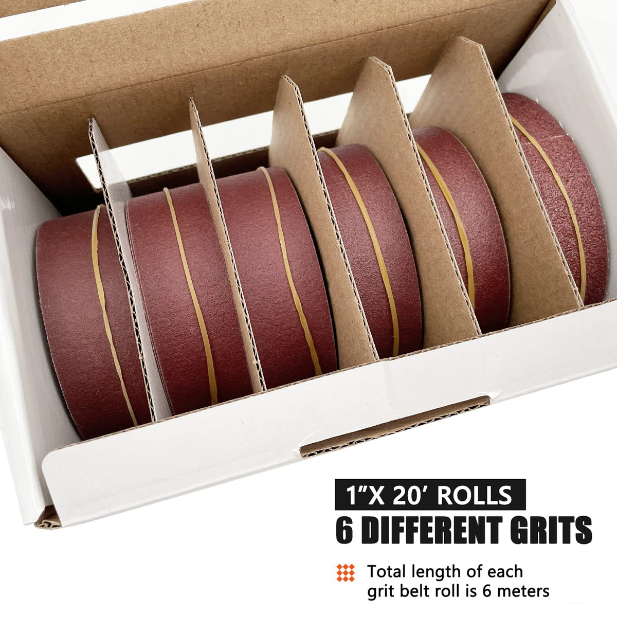 Emery Cloth Roll, 6M, 4 Rolls