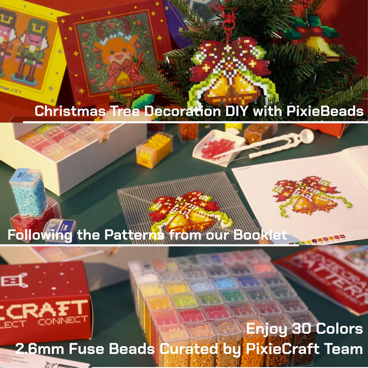 120,000 2.6mm Fuse Beads Kit, 120 Colors PixieBeads 131 pcs with Storage, Pegboards, Iron, Tweezers, Trays, Bead Pen, Mats, Pixel Art Craft Kits for Adults, Teens (All in One)