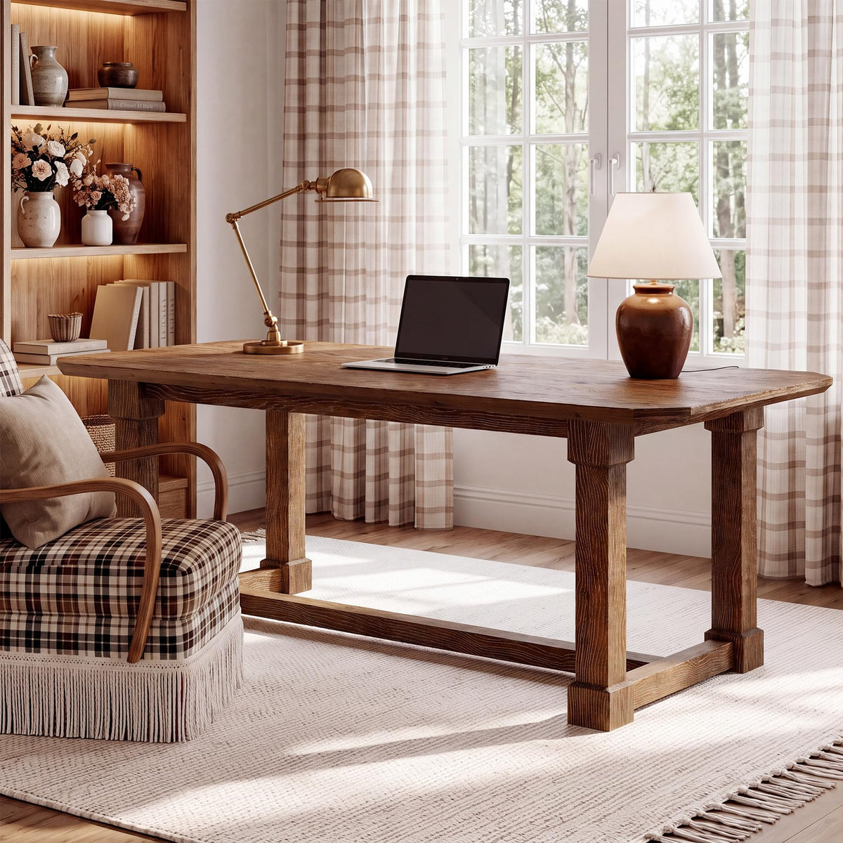 TRIBEWOOD 63-Inch Solid Fir Student Desk