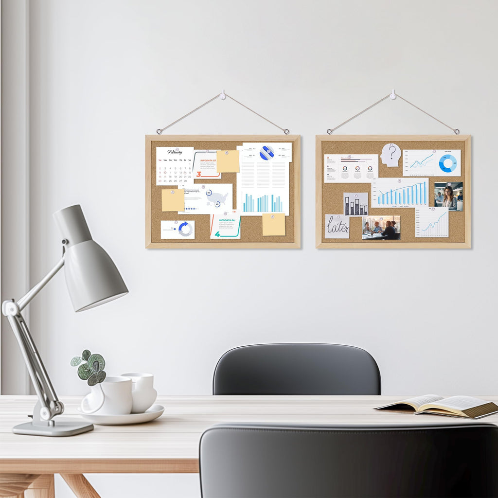 DAHAPYBOO Framed Cork Bulletin Board