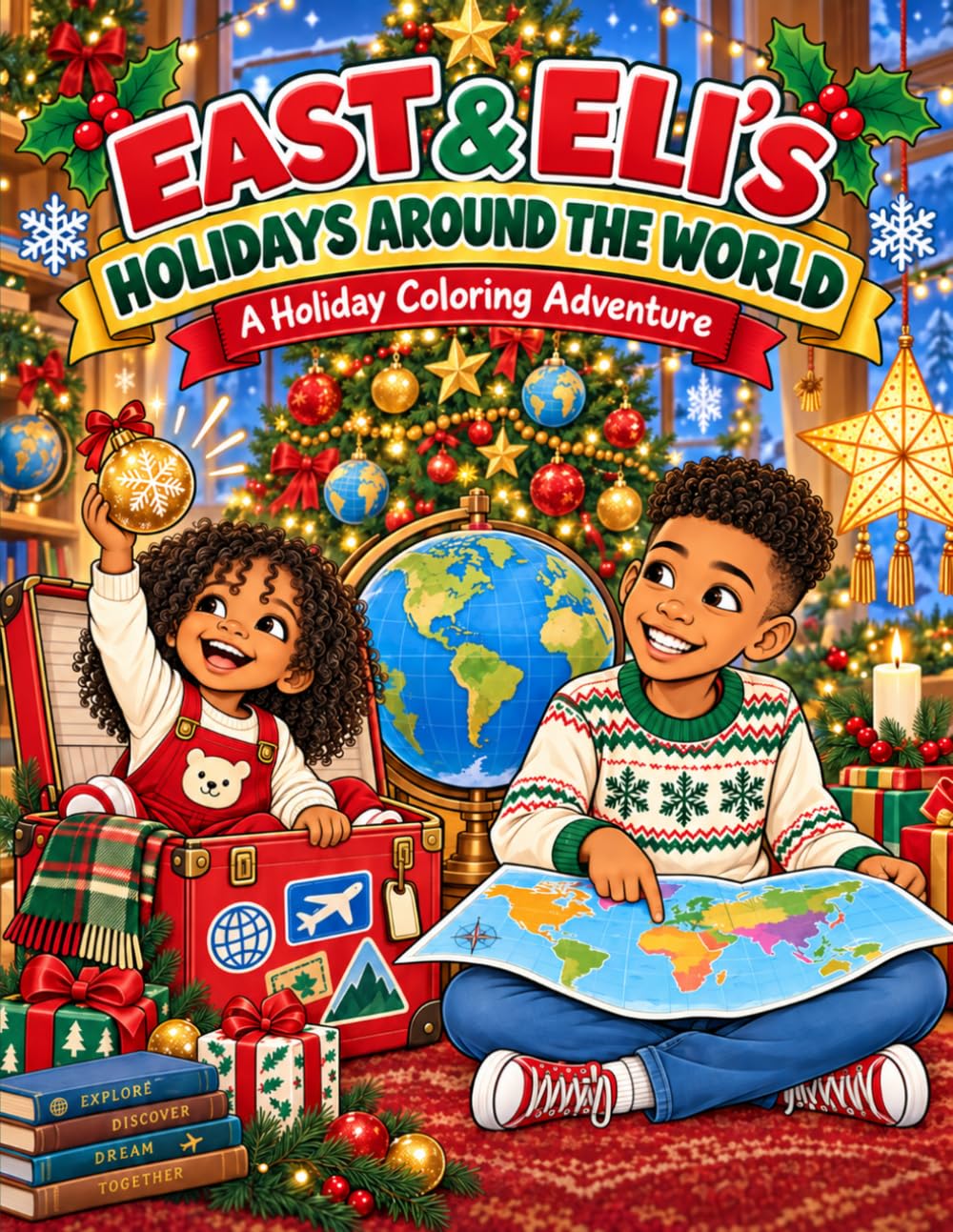 East & Eli’s Holidays Around the World: A Holiday Coloring Adventure (East & Eli Adventures)