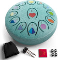 Ironkoi 6.8" Steel Tongue Drum — 13-Note Rain Drum with UV Printed Notes