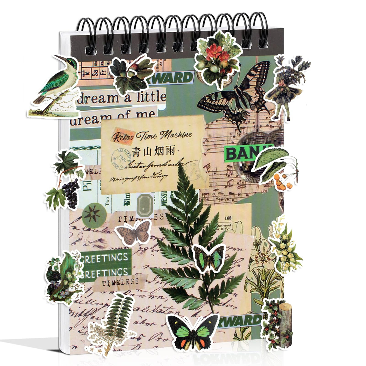 Dwpetzo: 4-Pack Vintage Ephemera Booklets for Junk Journaling – 60 Sheets Total