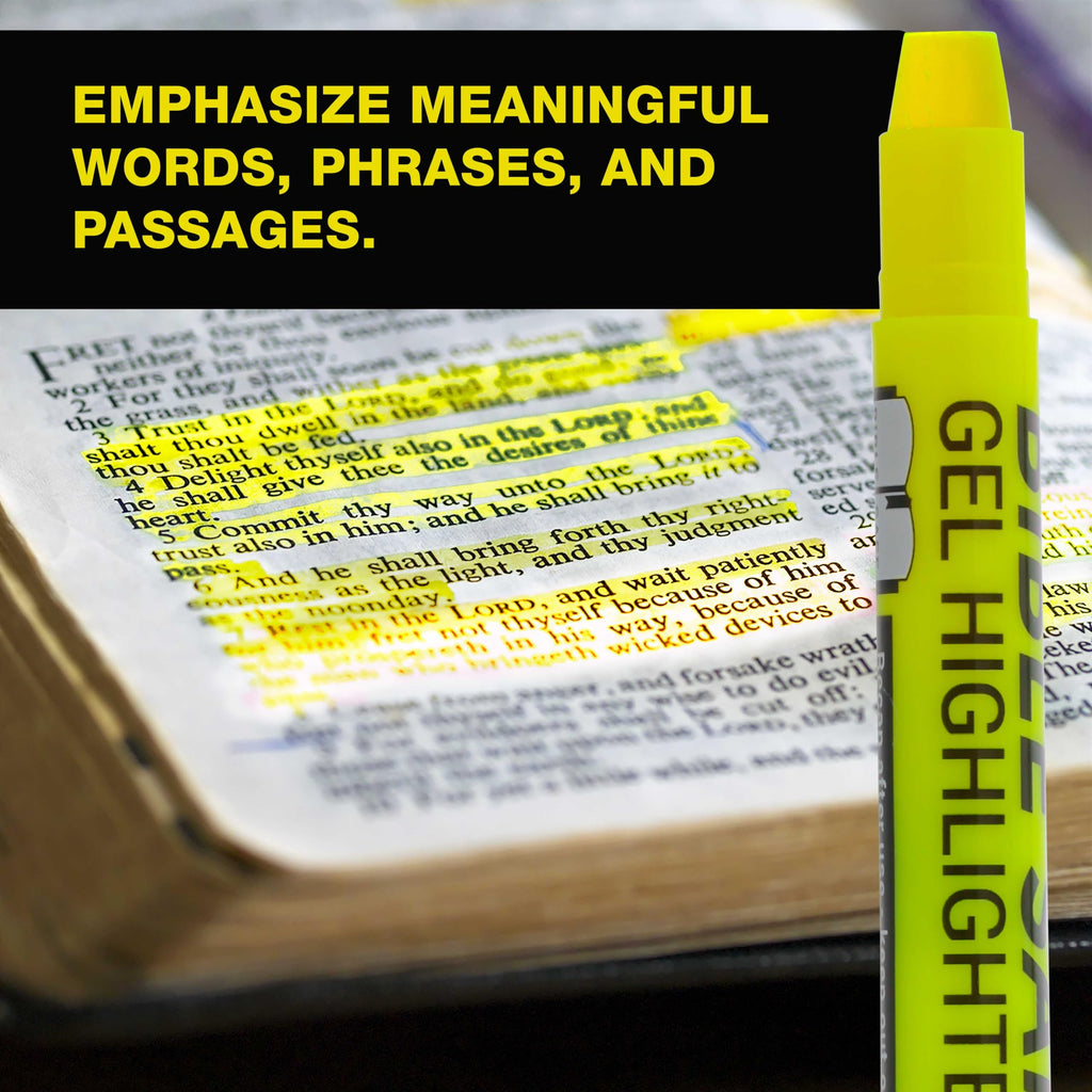 U.S. Office Supply Bible Safe Highlighter, Set of 6 Assorted Colors