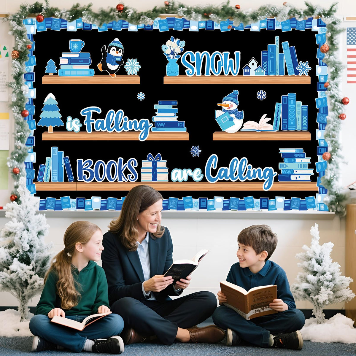 Funrous 71 Pcs Winter Bulletin Board Set Holidays Around The World