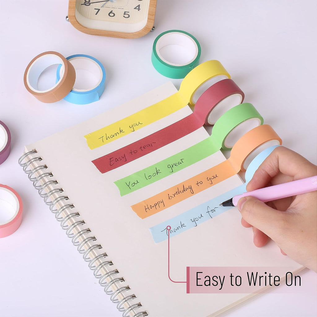 Mr. Pen- Washi Tape Set, 10 Rolls, 5.5 Yards/Roll