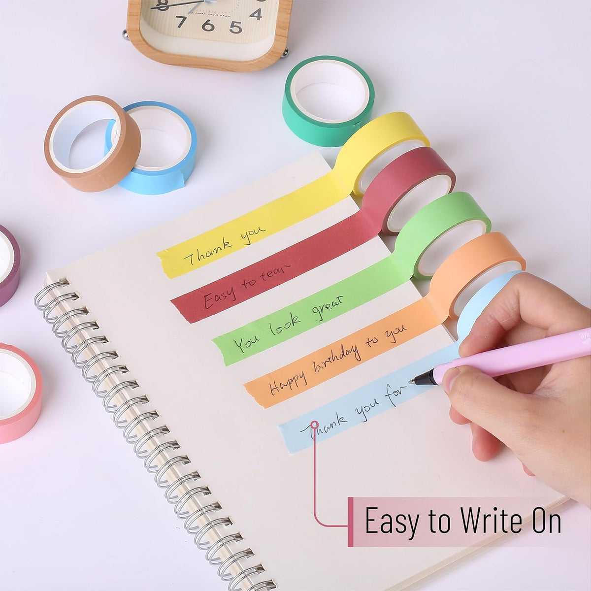 Mr. Pen- Washi Tape Set, 10 Rolls, 5.5 Yards/Roll