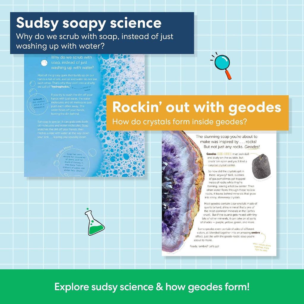 KiwiCo: Crystal Geode Soap Making Kit (Ages 7+)