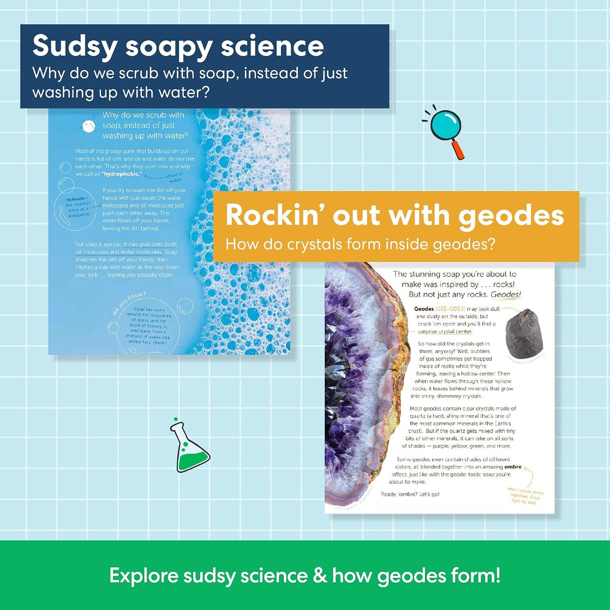 KiwiCo: Crystal Geode Soap Making Kit (Ages 7+)