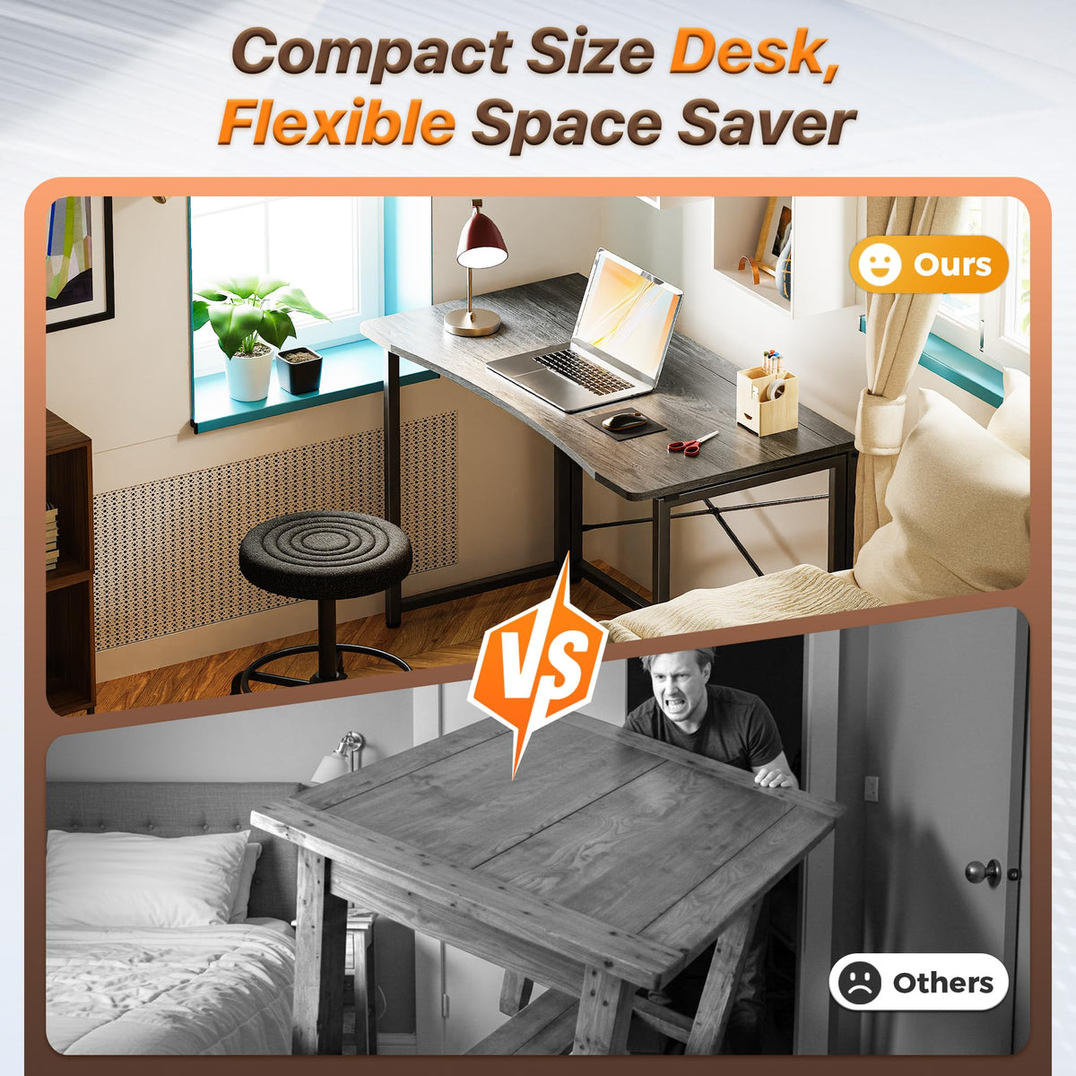 Huuger 31.5-Inch Folding Student Desk