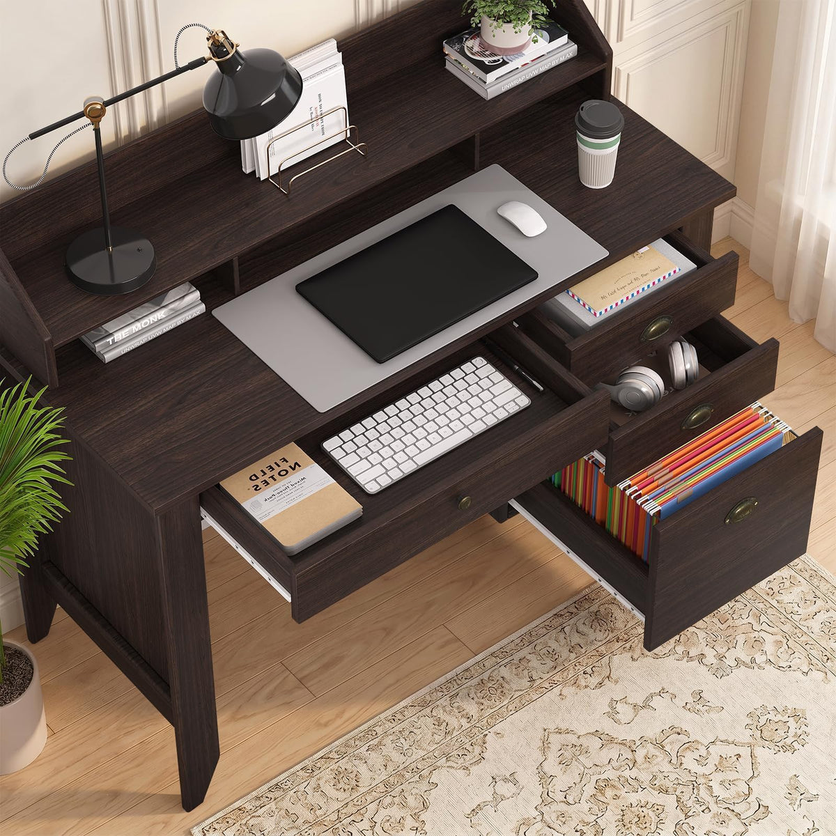 4 EVER WINNER 47-Inch Student Desk with Drawers