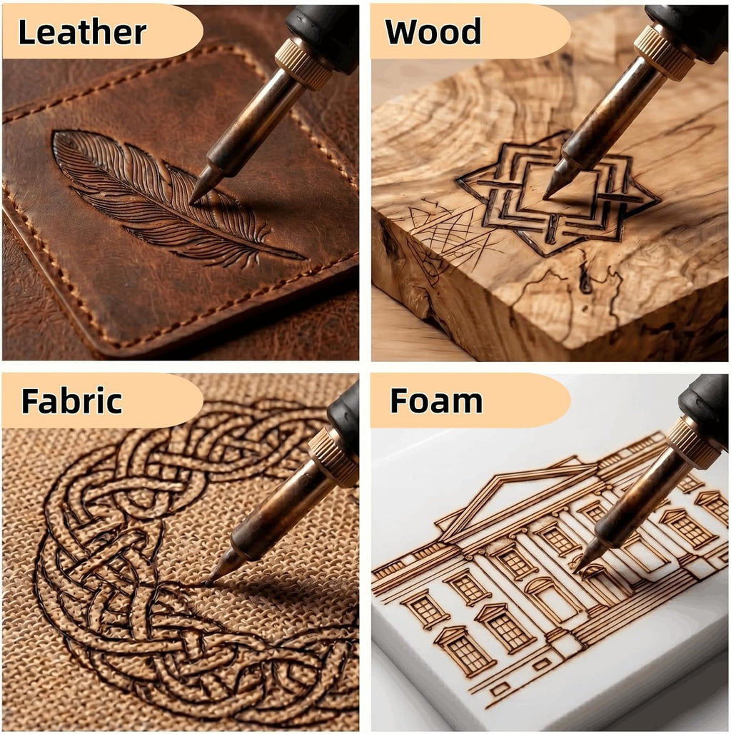 TOPWOOZU Wood Burning Tool Kit for Adults Beginners Christmas Gifts for Men