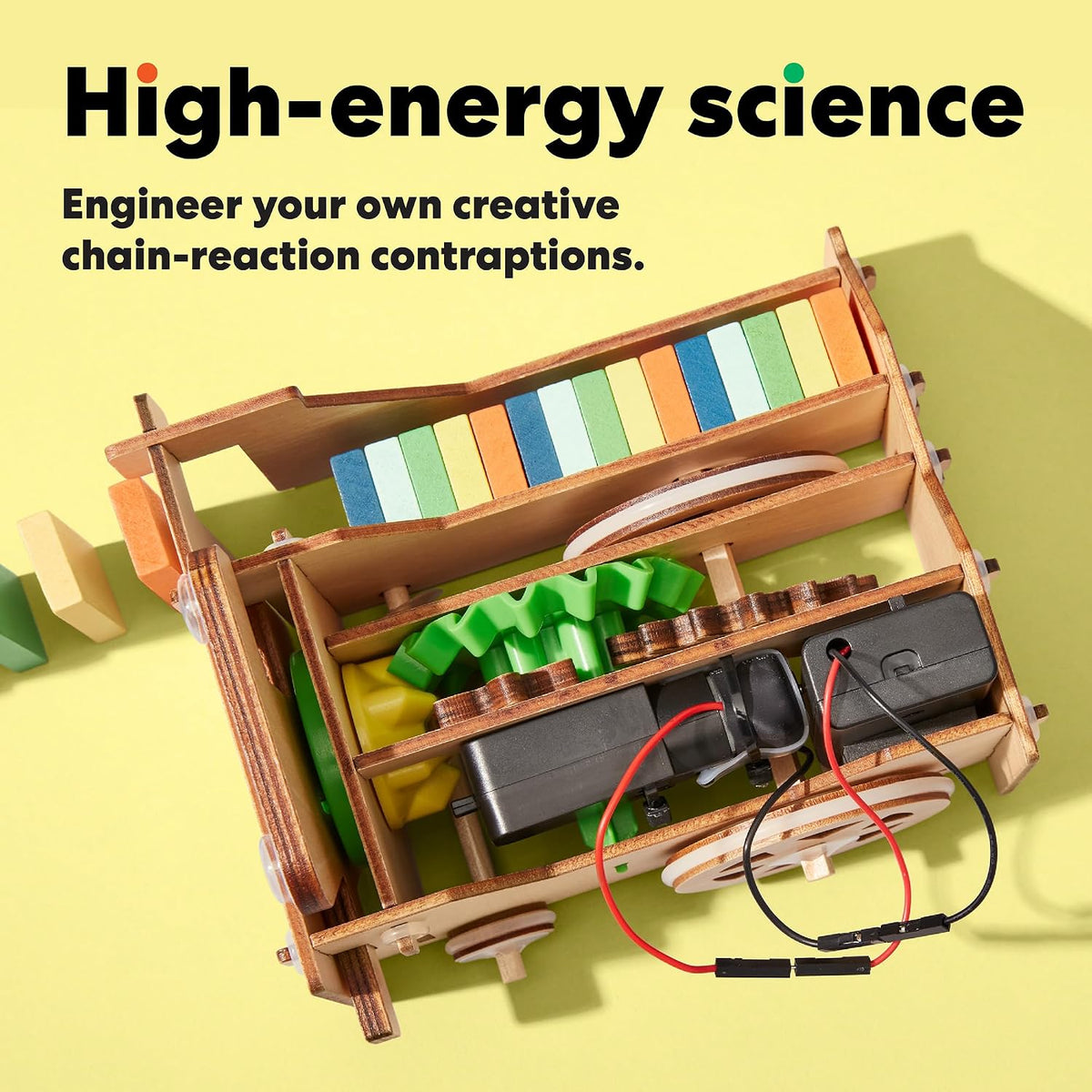 KiwiCo STEM Robotics Bundle – Domino Machine + Jumping Robot Kits, Ages 9+