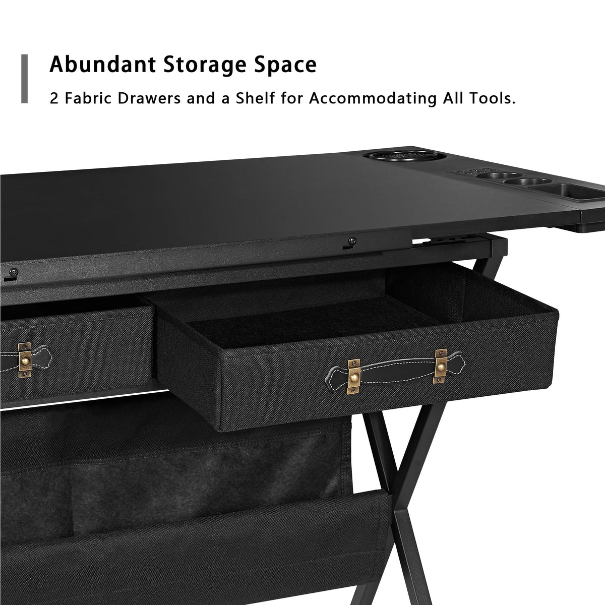 VECELO Adjustable Drafting and Art Desk with Stool