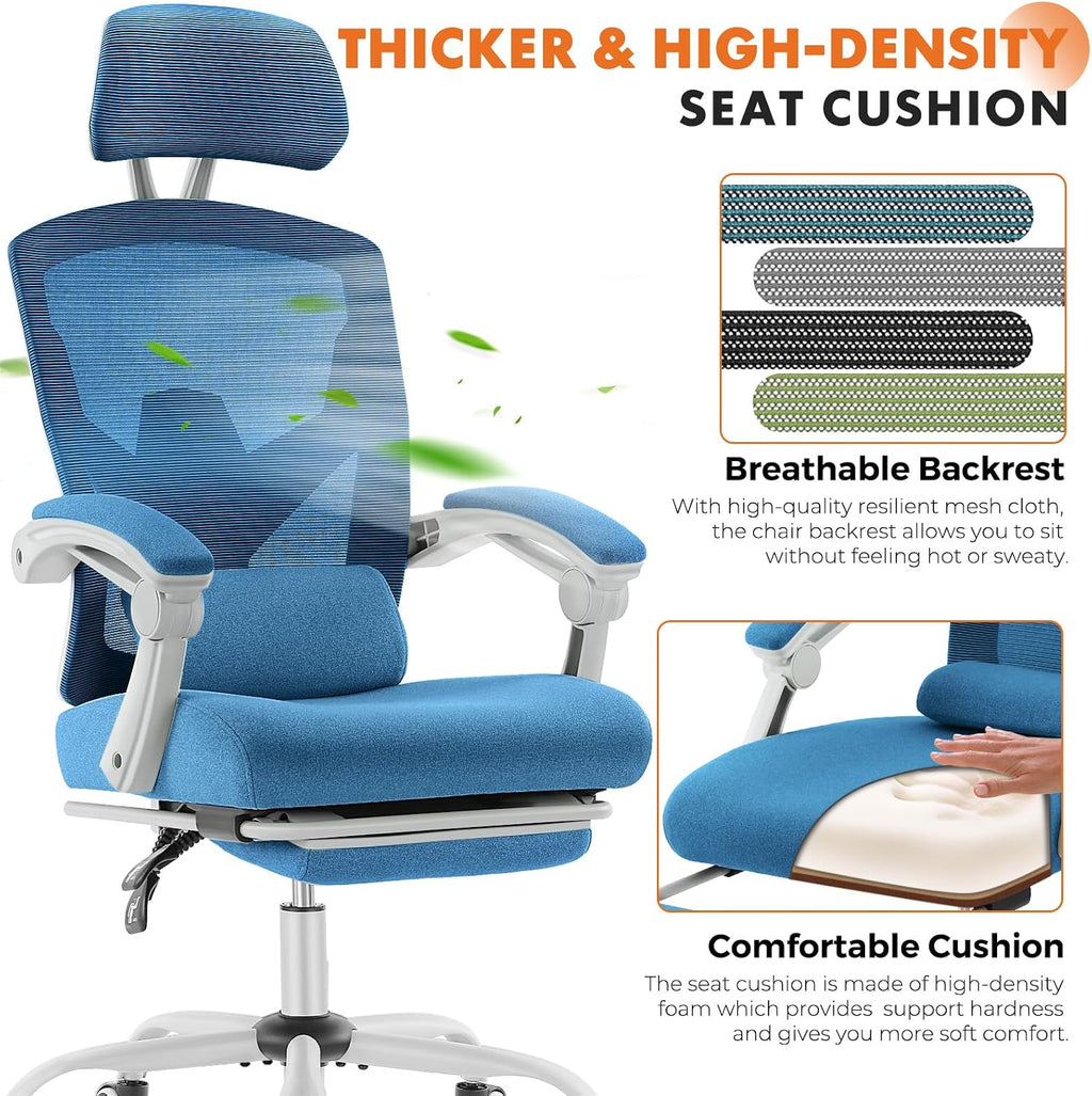 Sweetcrispy Ergonomic Office Desk Chair, Swivel Computer Chair