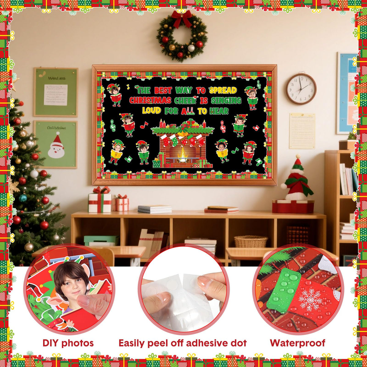 Funrous 71 Pcs Winter Bulletin Board Set Holidays Around The World