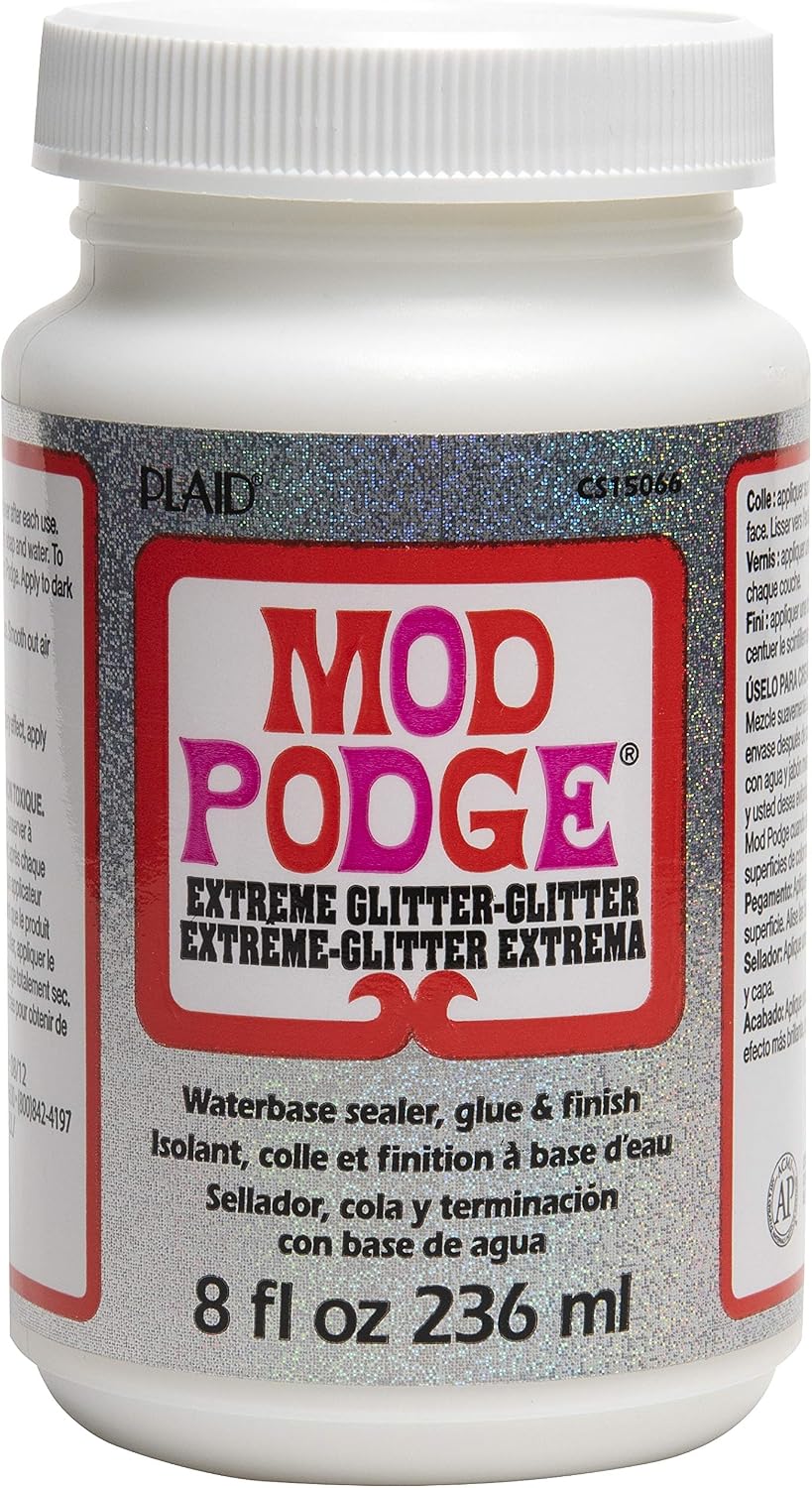 Mod Podge Extreme Glitter Decoupage Glue, Sealer & Finish – 8 oz