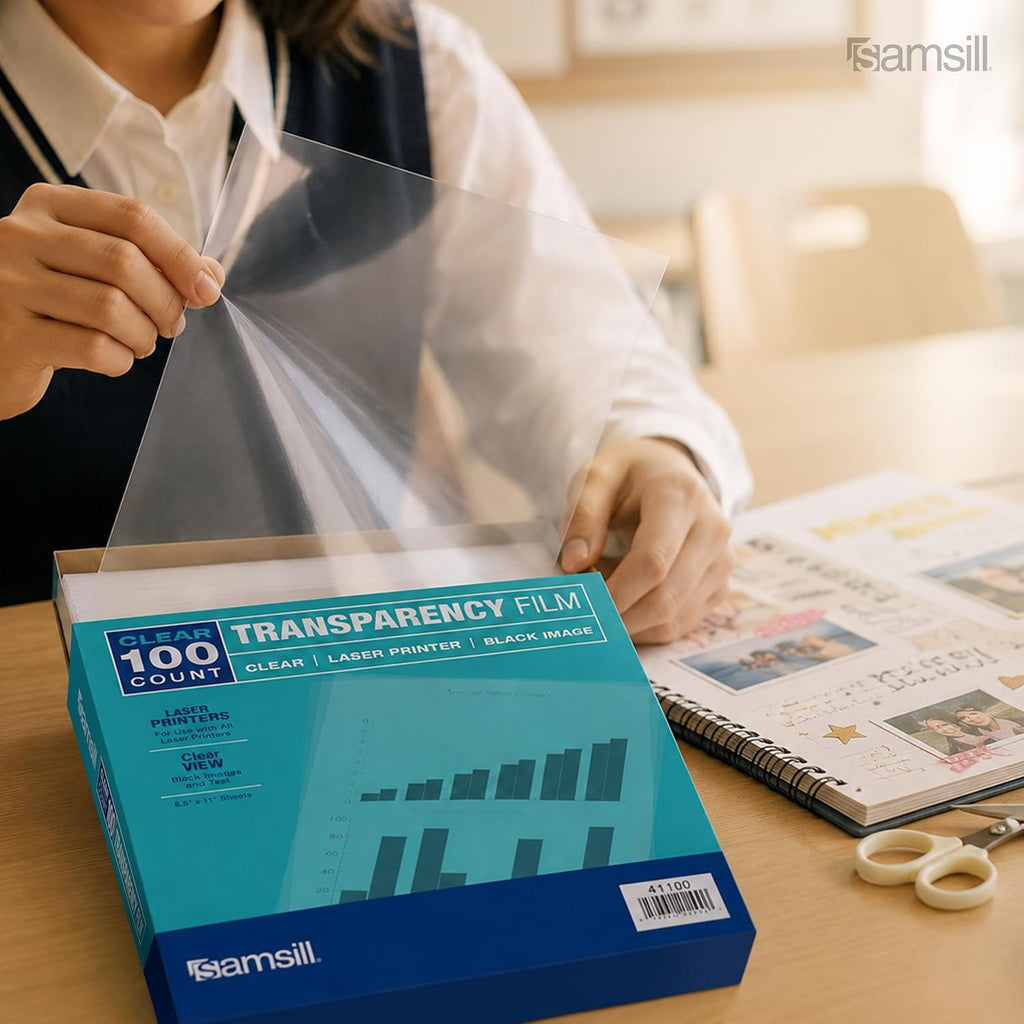 Samsill Laser Transparency Film, Letter Size (100 Sheets)