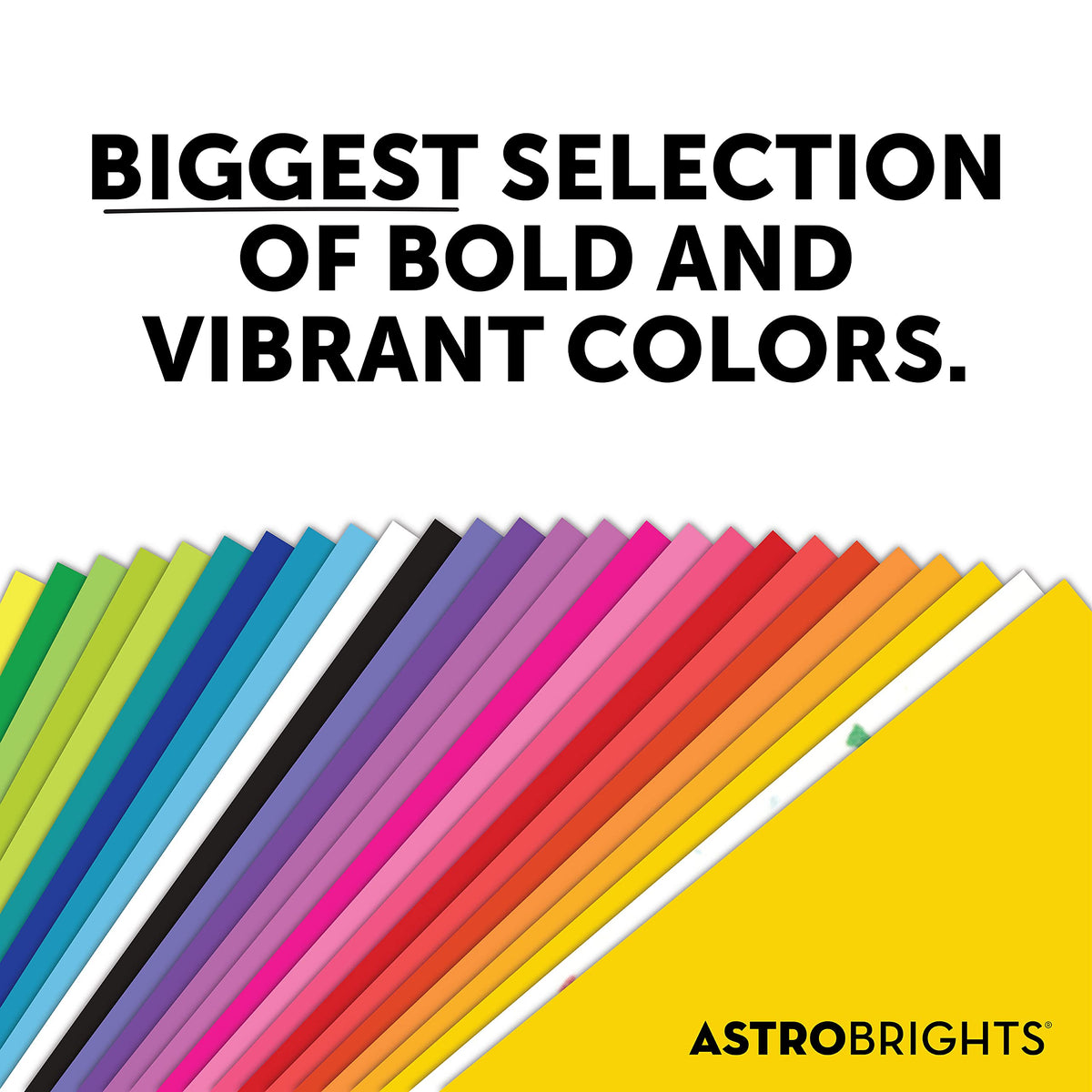 Astrobrights® Color Card Stock, Happy Assortment, Letter (8.5" x 11"), 65 Lb, Pack Of 250