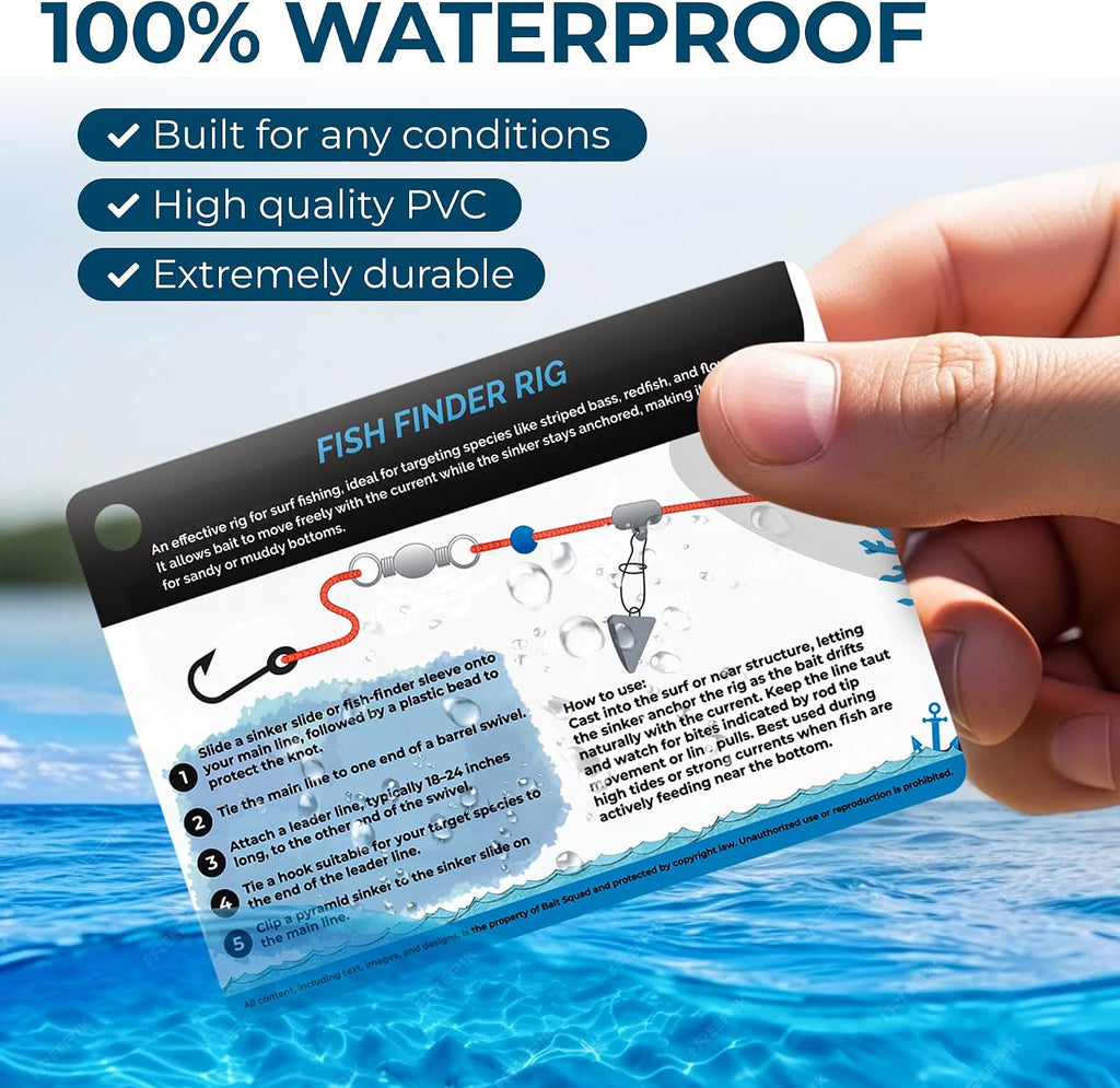 20 Essential Fishing Knots Pocket Reference Card