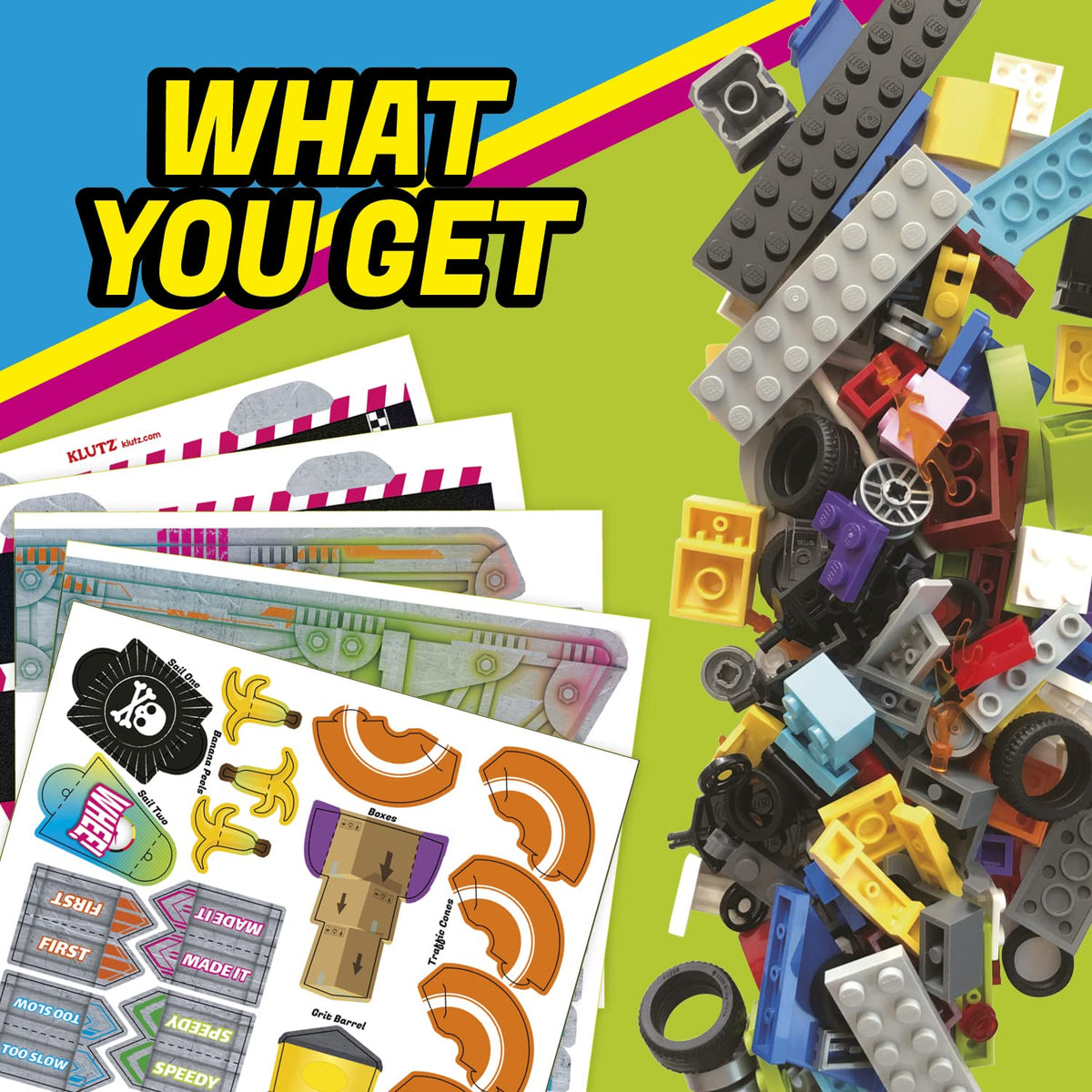 Klutz: LEGO Race Cars STEM Activity Kit (Ages 8+)