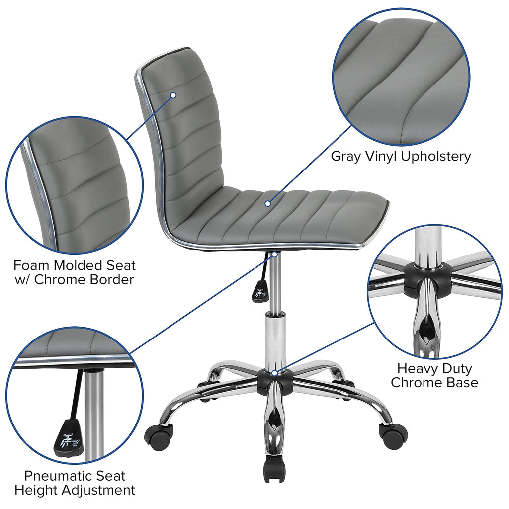 Flash Furniture Swivel Office Chair, Black