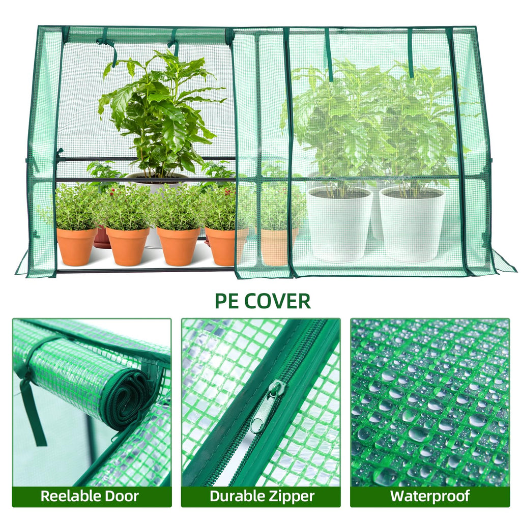 Ohuhu Portable Mini Greenhouse (71 × 36 × 36 in)