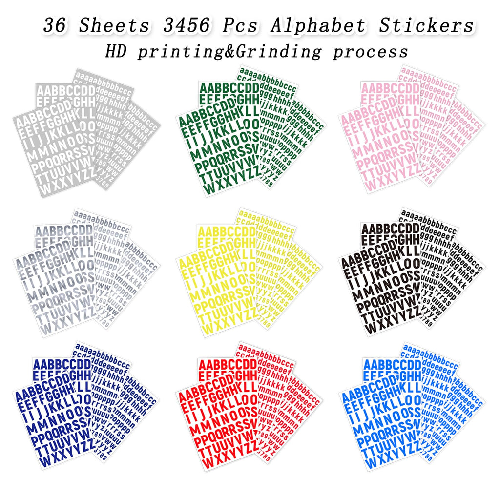PRSTINCOL 2346PCS Quote Stickers,48 Sheets Scrapbook Supplies Kit Word Stickers for Journaling, Card Making, Vision Board Supplies for Adults Crafting