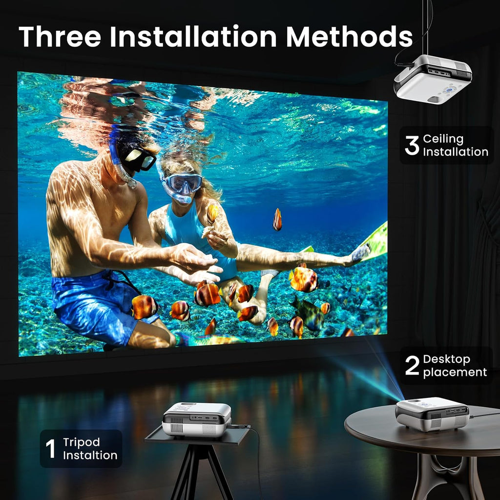 HAPPRUN Native 1080P Bluetooth Projector - Standard