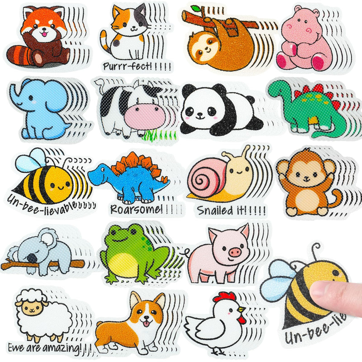 36 PCS Calm Strips for Anxiety Sensory Stickers - Fidget Stickers with Rough Texture - Adhesive Tactile Sensory Strips Anxiety Relief Items for Students, Adults