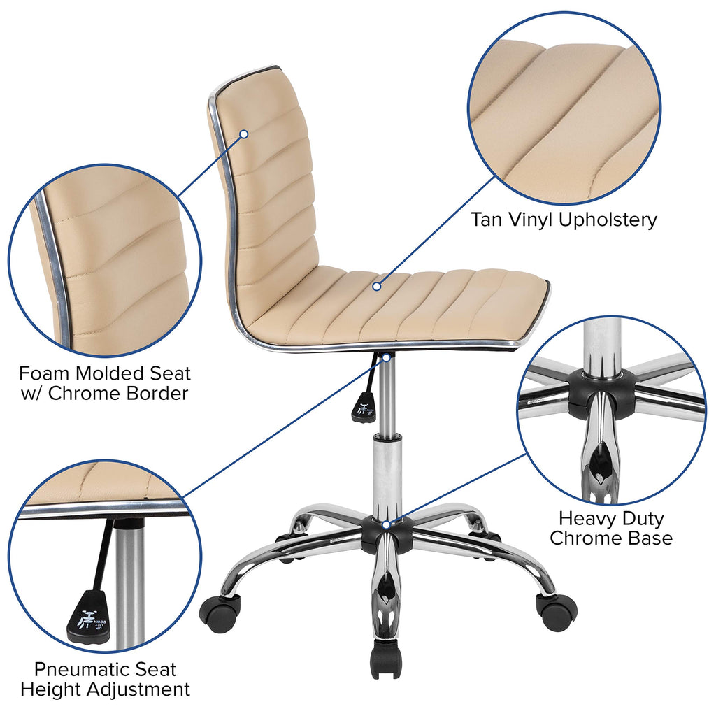 Flash Furniture Swivel Office Chair, Black
