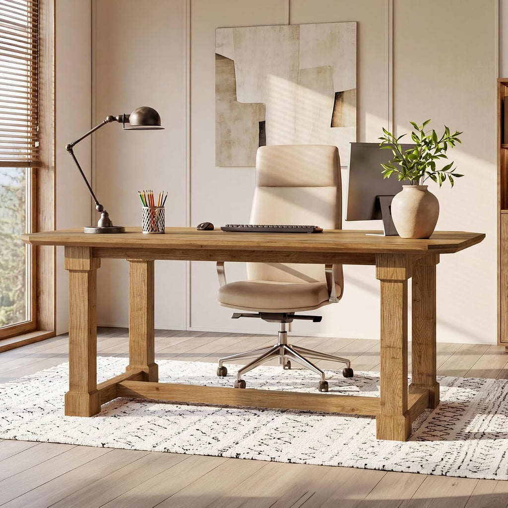 TRIBEWOOD 63-Inch Solid Fir Student Desk