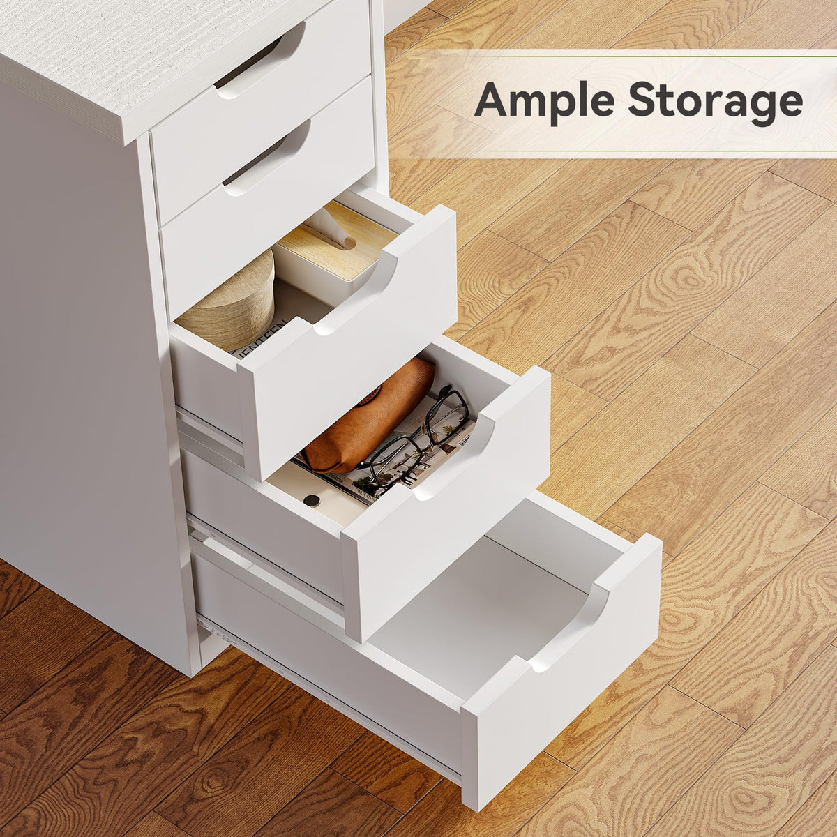 LITTLE TREE 47-Inch Five-Drawer Student Desk