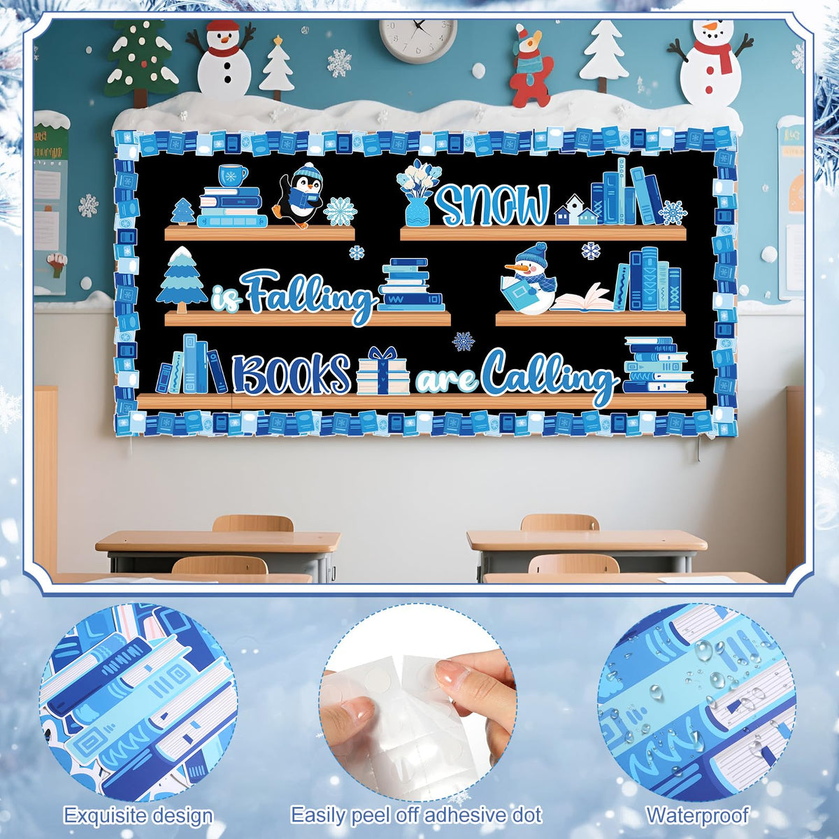 Funrous 71 Pcs Winter Bulletin Board Set Holidays Around The World