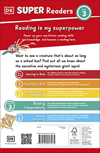DK Super Readers Level 3 Giant Squid by DK 2023 Paperback NEW